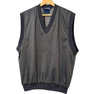 Sunderland of Scotland Classic Windwear Pullover Golf Vest Size L Made in USA